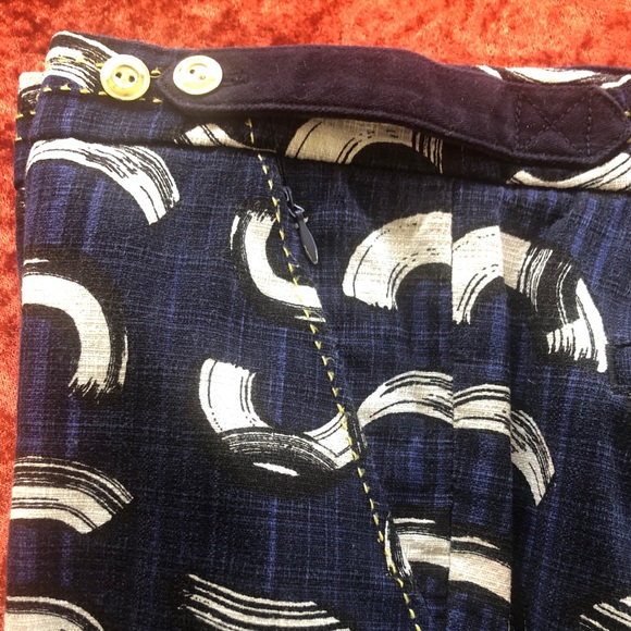 Print tailored 7/8 length pants - Anthropologie - Picture 2 of 6